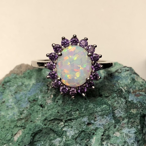 🔮Opal and Amethyst Ring - Picture 8 of 8